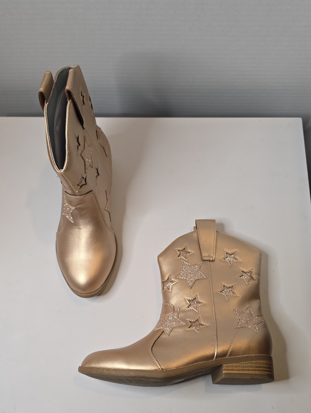 Thereabouts Rose Gold Cowgirl Boots Size 4
